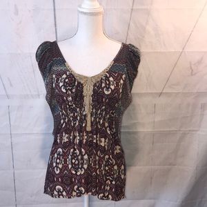 One World Mulit Color Sleeveless Top